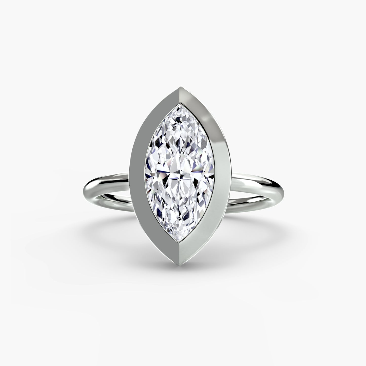 (랩다이아몬드 / 랩그로운 다이아몬드) The Bezel Set Solitaire