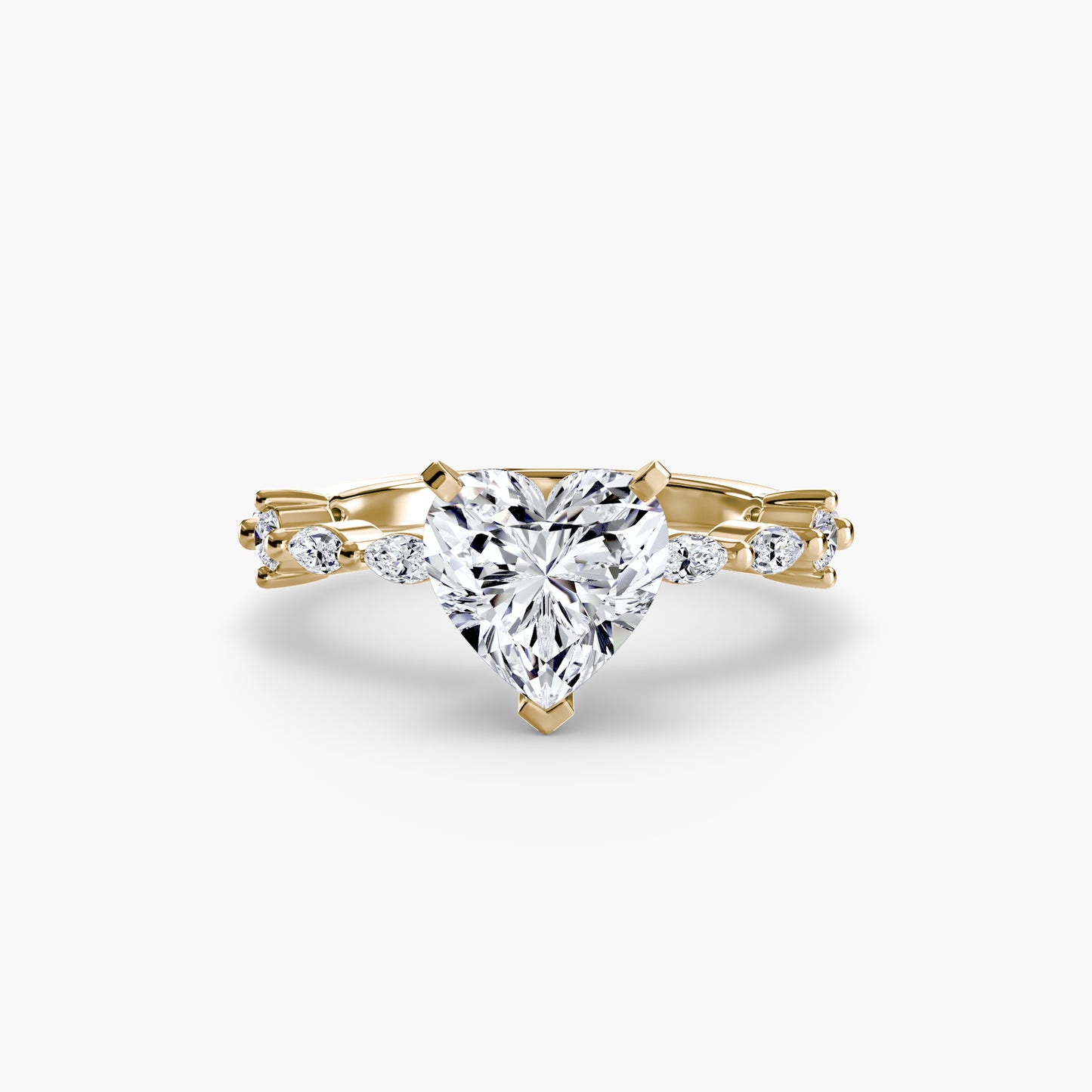 (랩다이아몬드 / 랩그로운 다이아몬드) Solitaire with Eternity Pavé