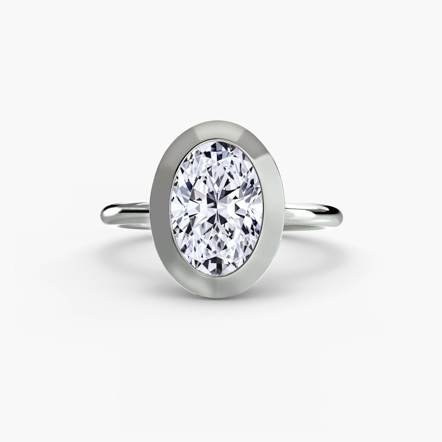 (랩다이아몬드 / 랩그로운 다이아몬드) The Bezel Set Solitaire