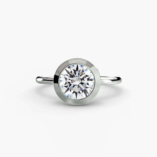 (랩다이아몬드 / 랩그로운 다이아몬드) The Bezel Set Solitaire