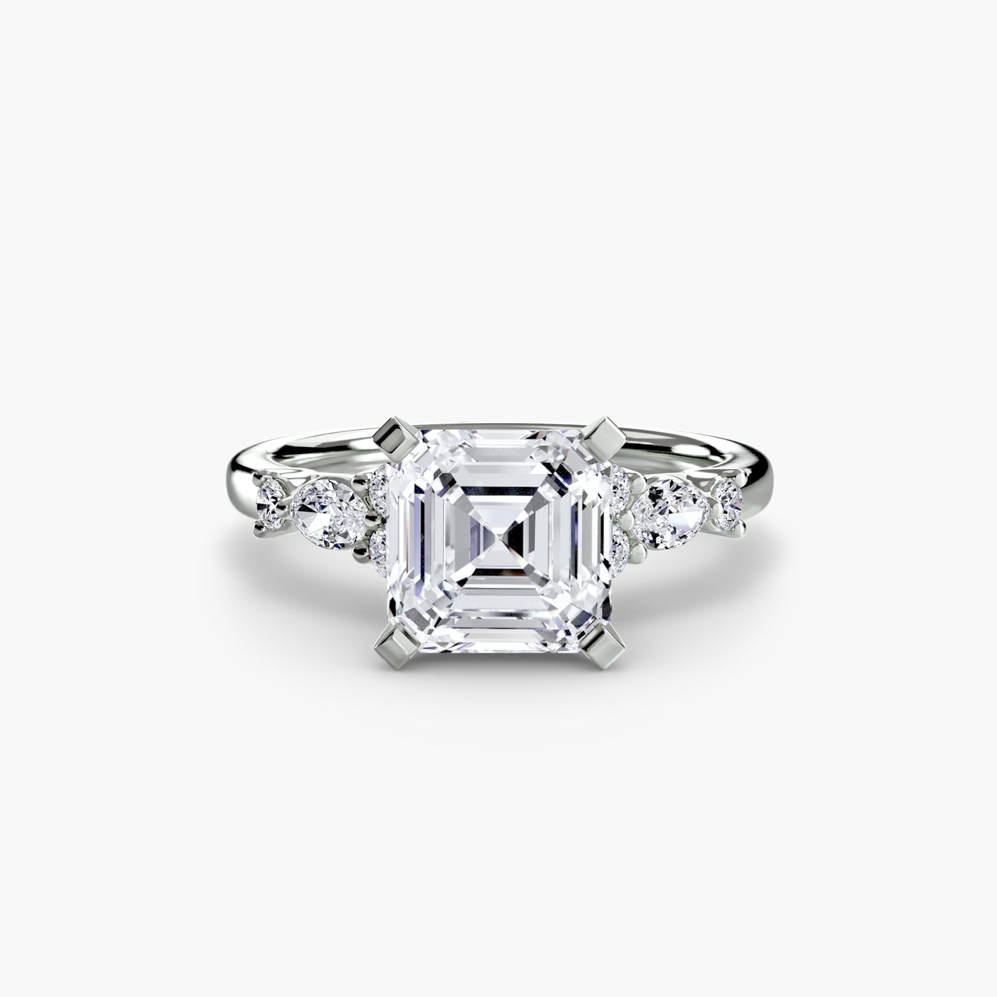 (랩다이아몬드 / 랩그로운 다이아몬드) The Floral Accent Solitaire