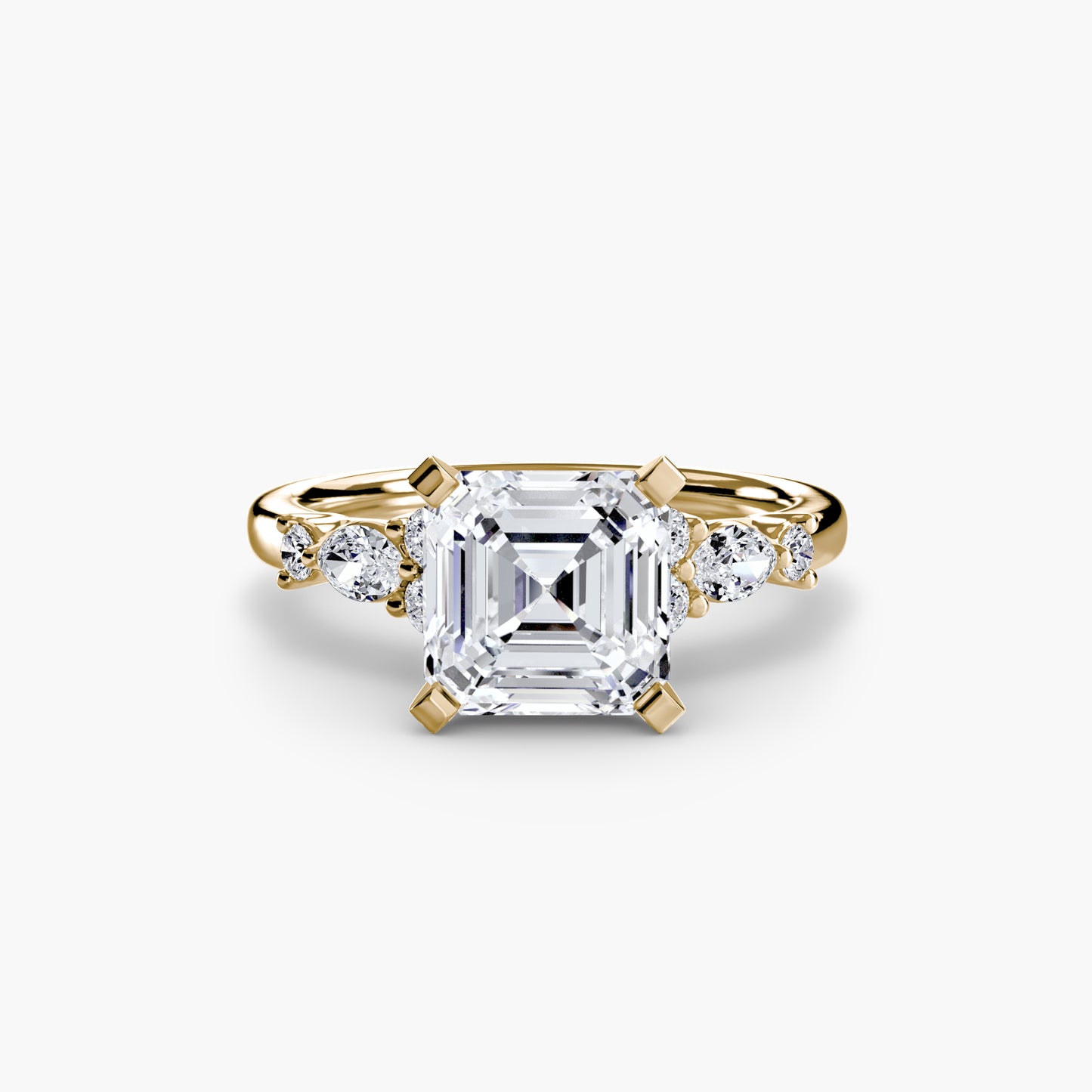 (랩다이아몬드 / 랩그로운 다이아몬드) The Floral Accent Solitaire