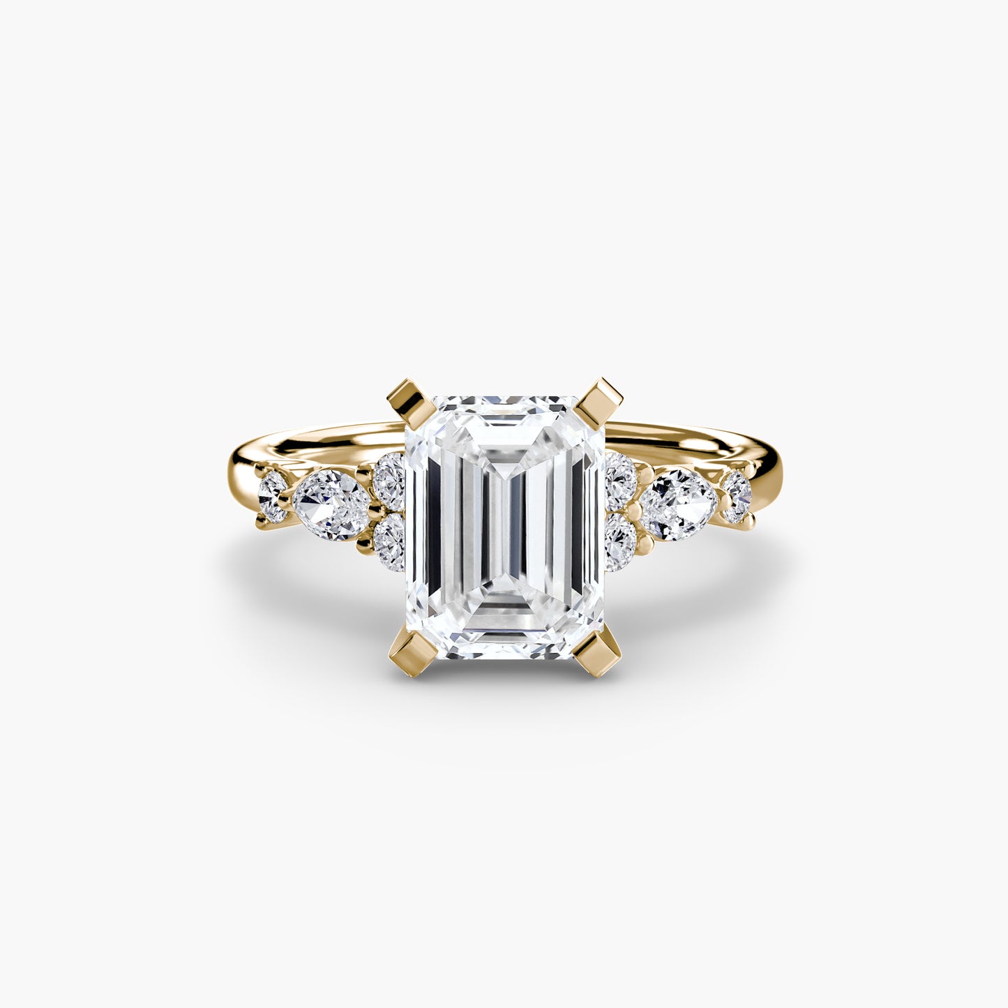 (랩다이아몬드 / 랩그로운 다이아몬드) The Floral Accent Solitaire