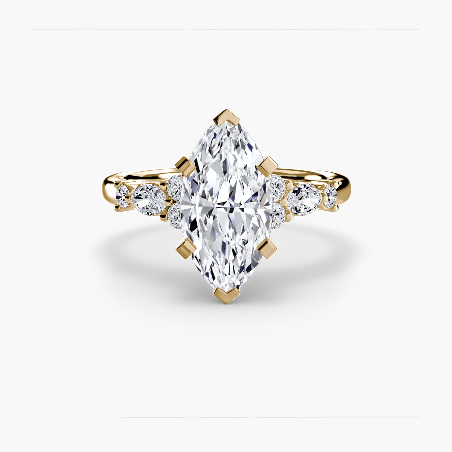 (랩다이아몬드 / 랩그로운 다이아몬드) The Floral Accent Solitaire