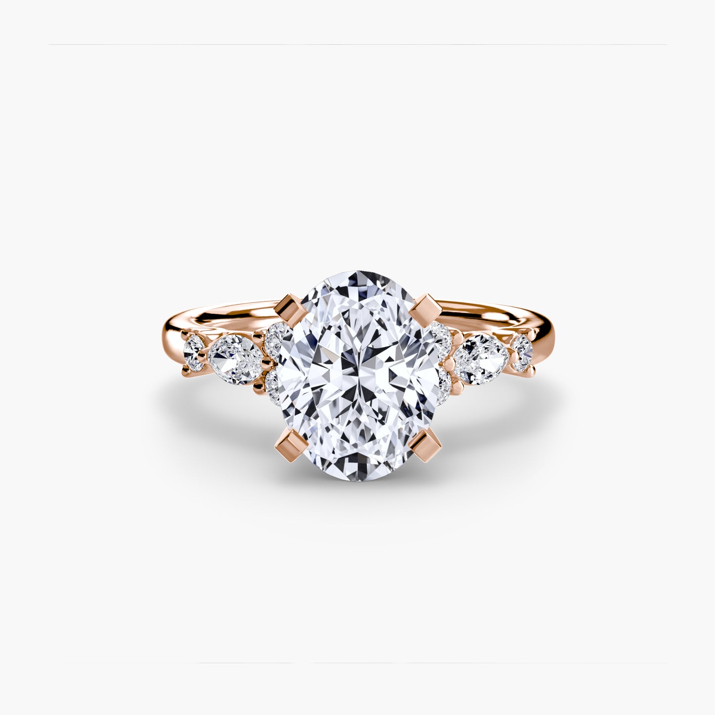 (랩다이아몬드 / 랩그로운 다이아몬드) The Floral Accent Solitaire
