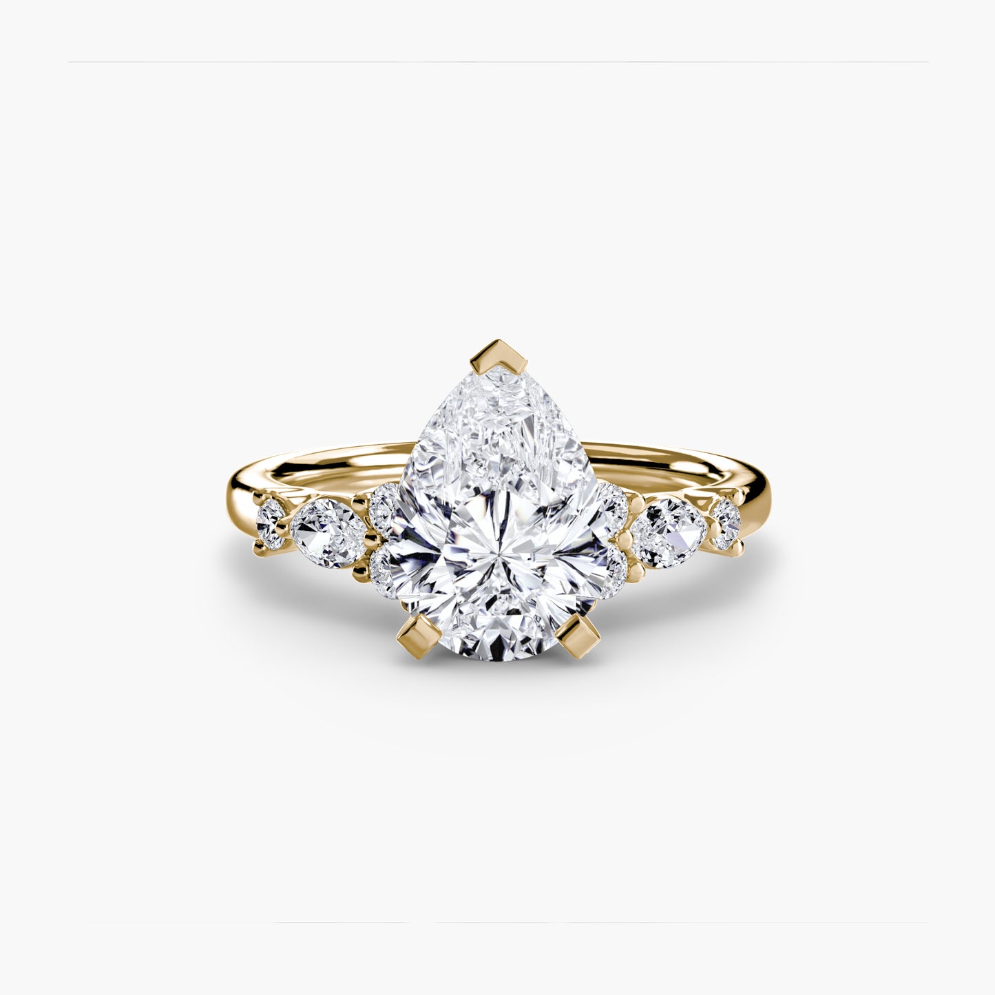 (랩다이아몬드 / 랩그로운 다이아몬드) The Floral Accent Solitaire