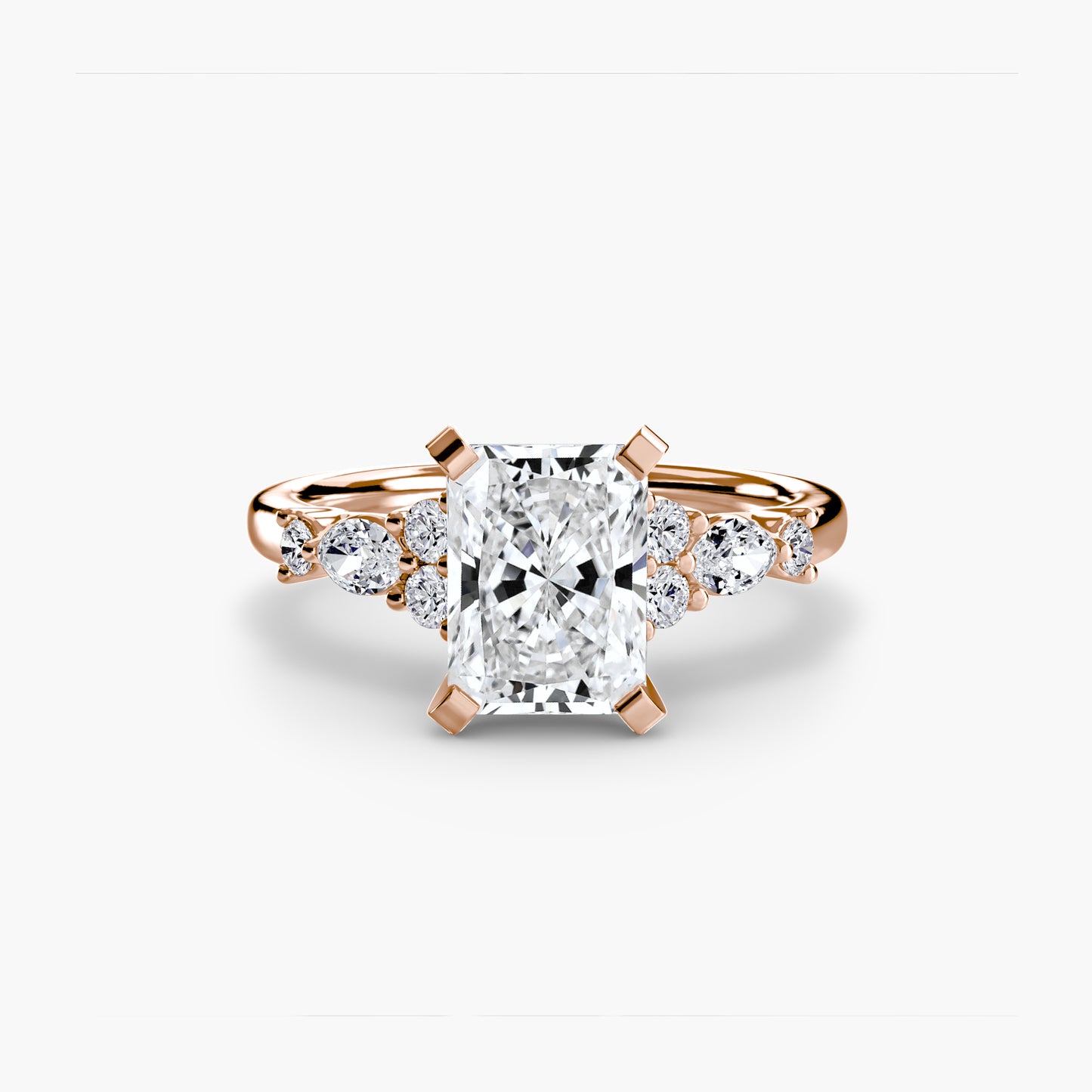 (랩다이아몬드 / 랩그로운 다이아몬드) The Floral Accent Solitaire