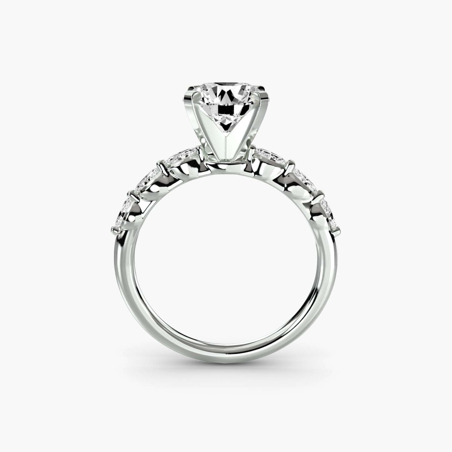 (랩다이아몬드 / 랩그로운 다이아몬드) The Floral Accent Solitaire