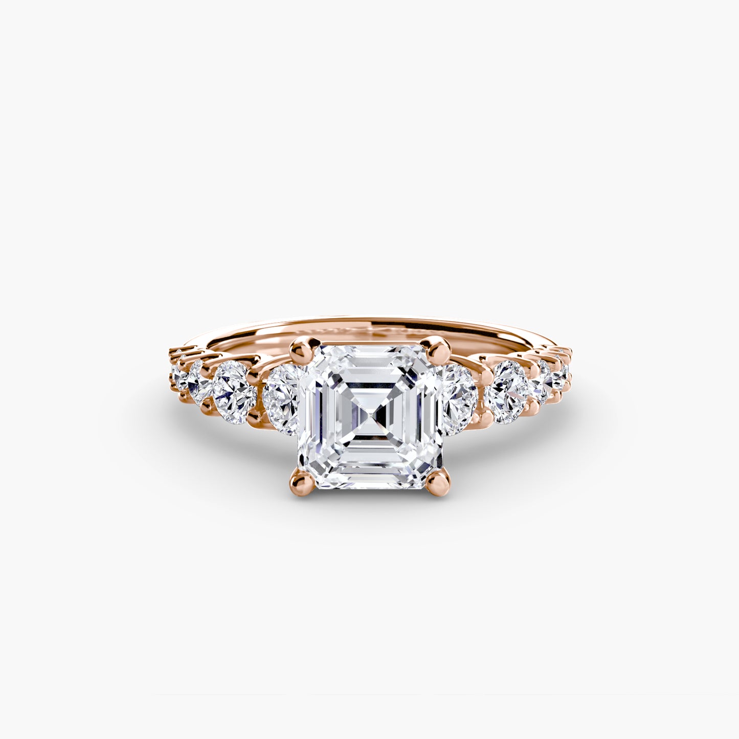 (랩다이아몬드 / 랩그로운 다이아몬드) The Graduated Accent Ring