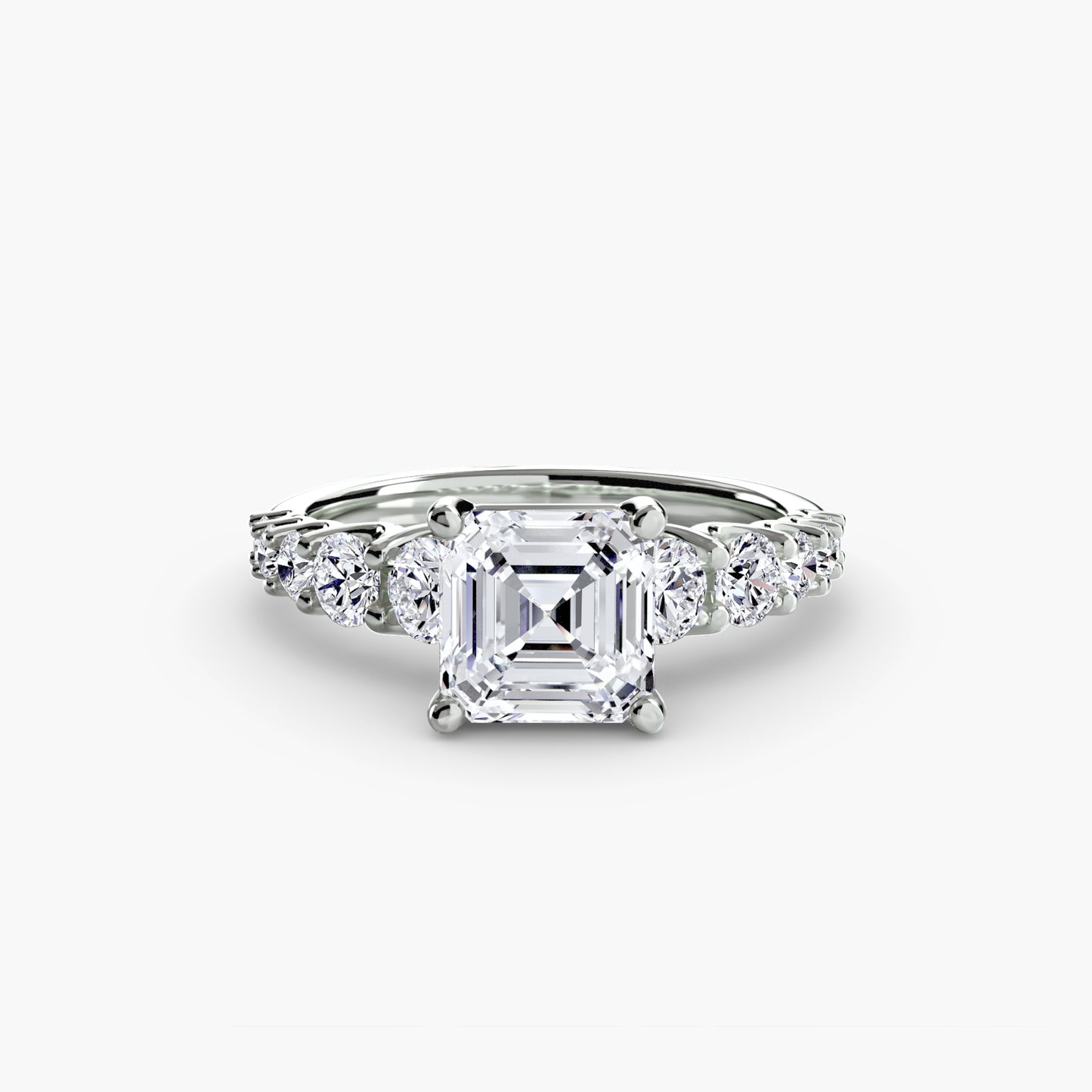 (랩다이아몬드 / 랩그로운 다이아몬드) The Graduated Accent Ring