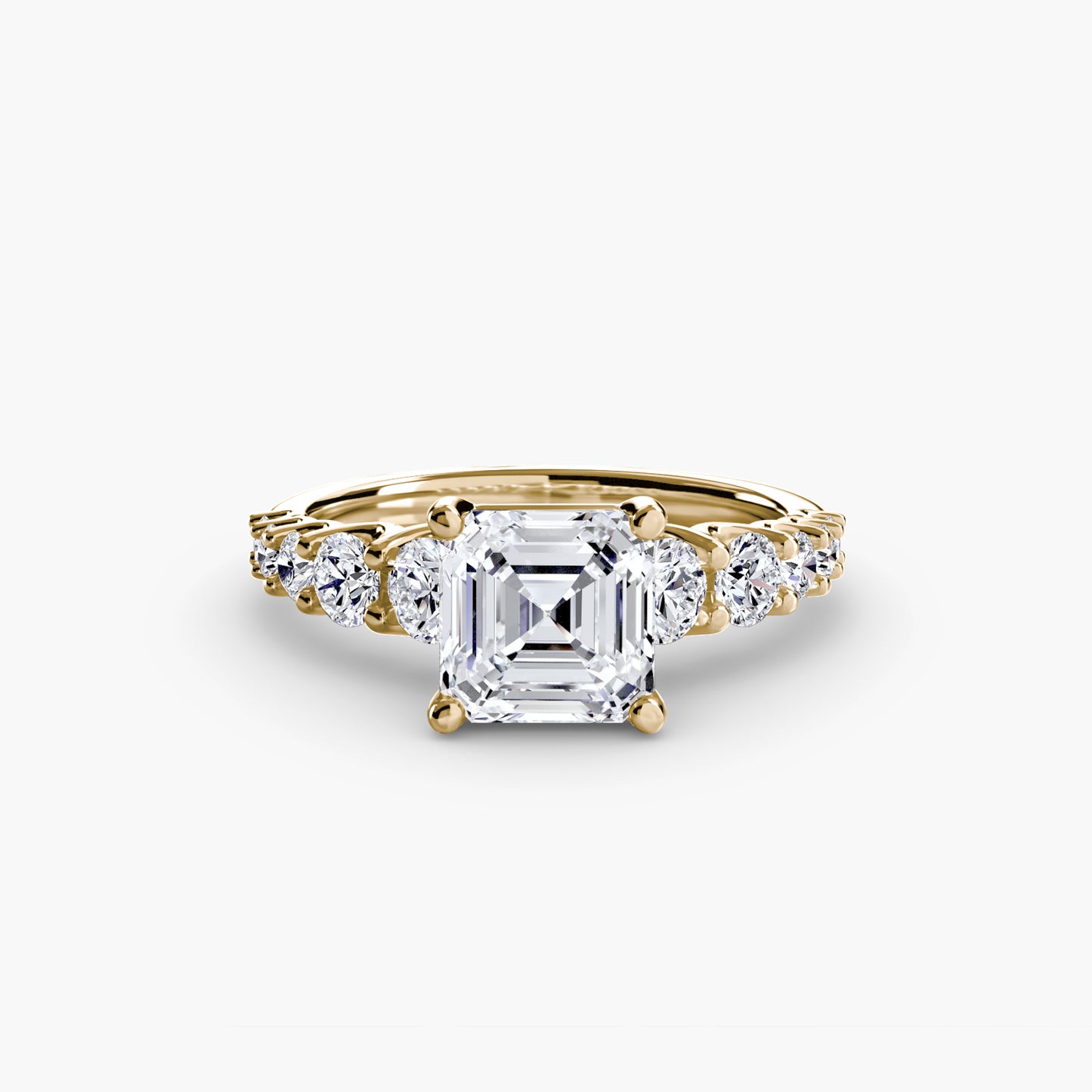 (랩다이아몬드 / 랩그로운 다이아몬드) The Graduated Accent Ring