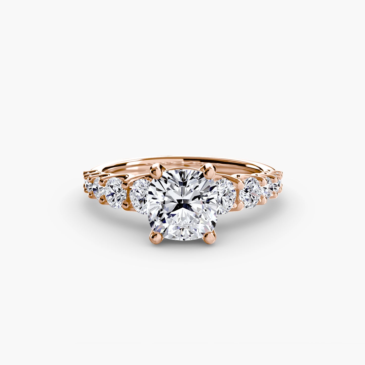 (랩다이아몬드 / 랩그로운 다이아몬드) The Graduated Accent Ring