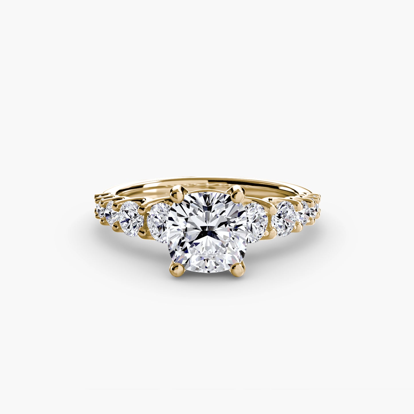 (랩다이아몬드 / 랩그로운 다이아몬드) The Graduated Accent Ring