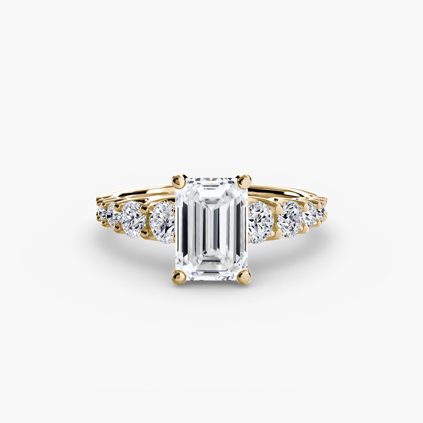 (랩다이아몬드 / 랩그로운 다이아몬드) The Graduated Accent Ring