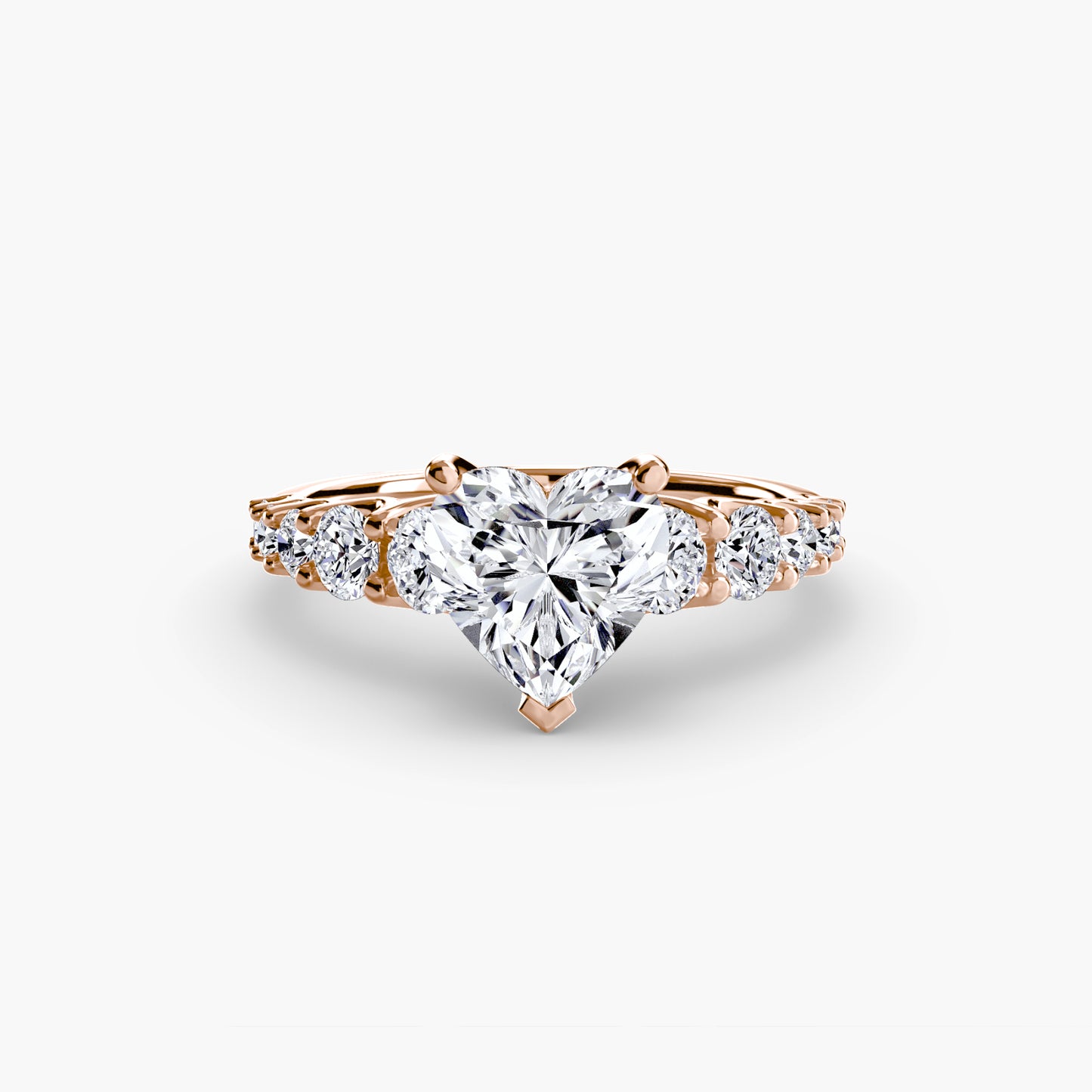 (랩다이아몬드 / 랩그로운 다이아몬드) The Graduated Accent Ring