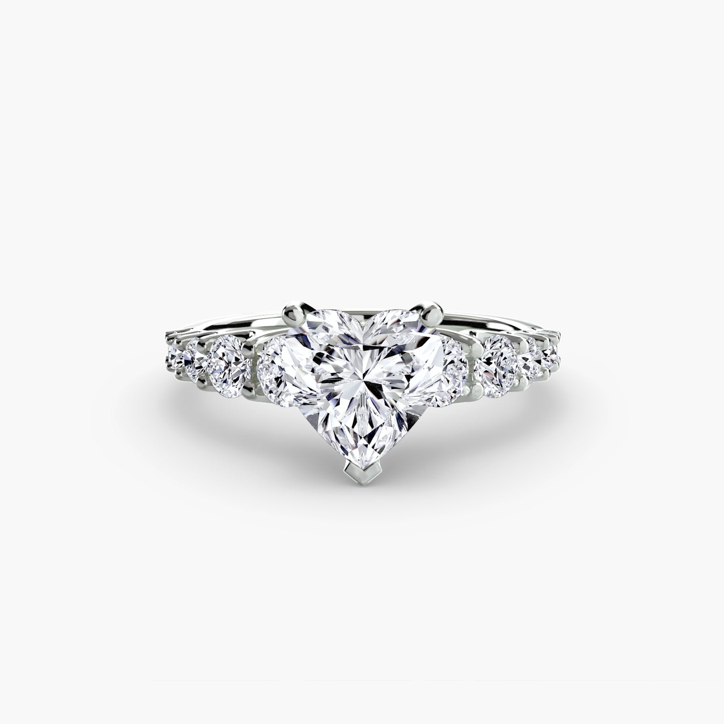 (랩다이아몬드 / 랩그로운 다이아몬드) The Graduated Accent Ring