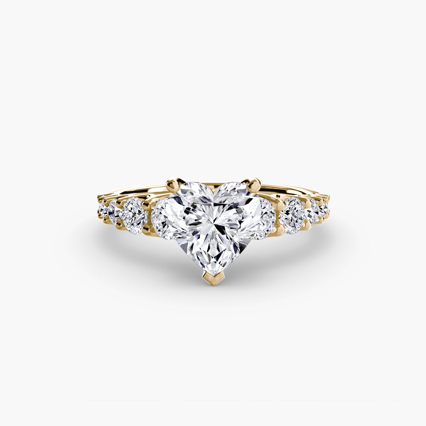 (랩다이아몬드 / 랩그로운 다이아몬드) The Graduated Accent Ring