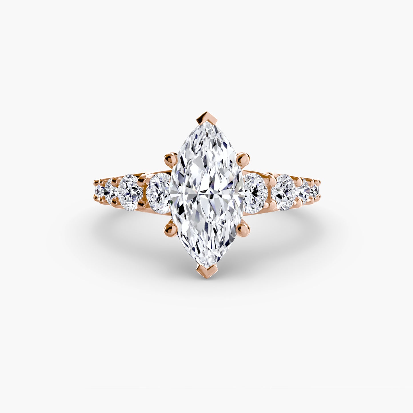 (랩다이아몬드 / 랩그로운 다이아몬드) The Graduated Accent Ring