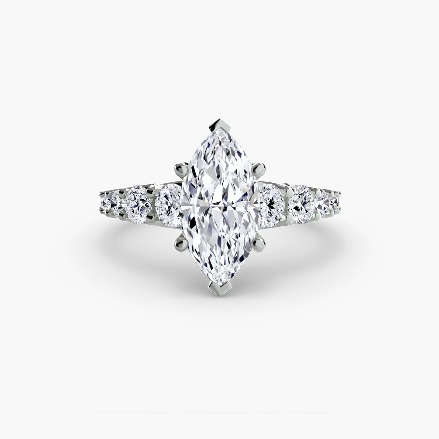 (랩다이아몬드 / 랩그로운 다이아몬드) The Graduated Accent Ring