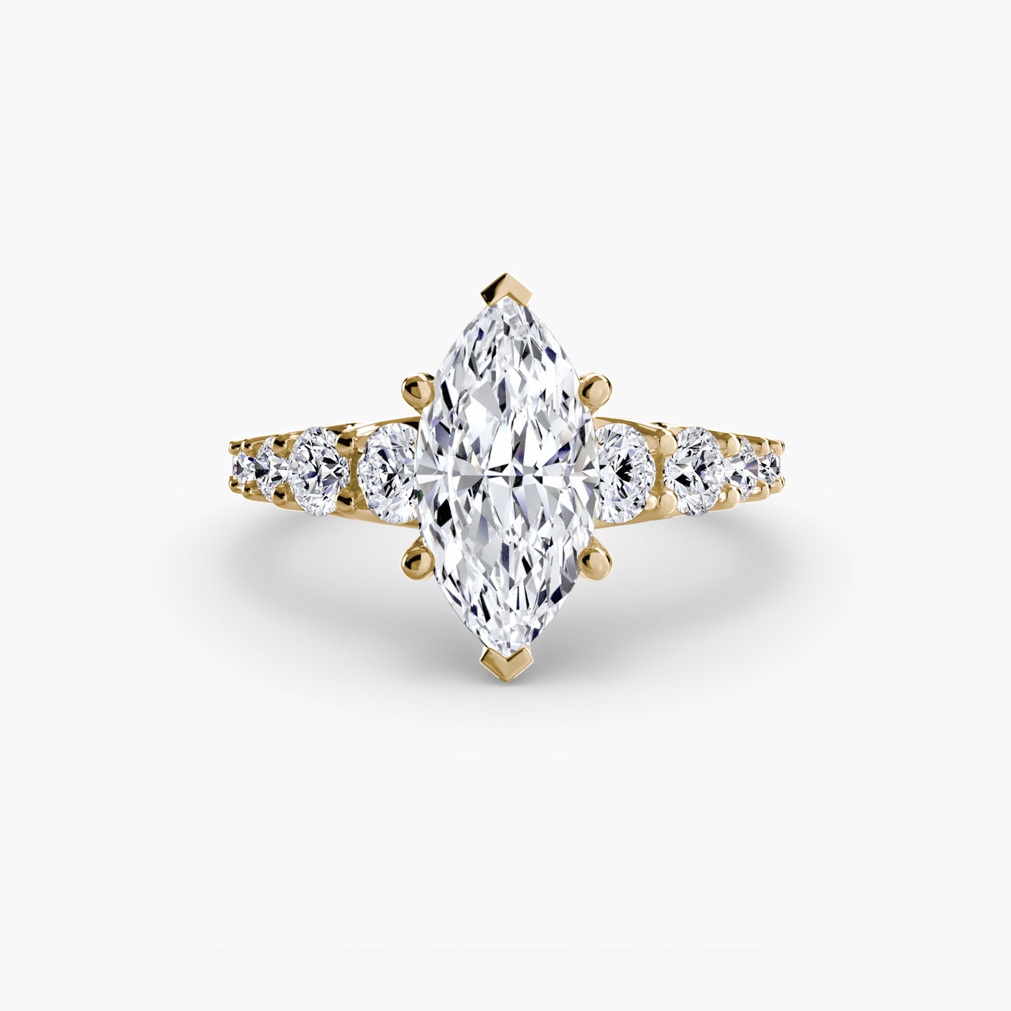(랩다이아몬드 / 랩그로운 다이아몬드) The Graduated Accent Ring