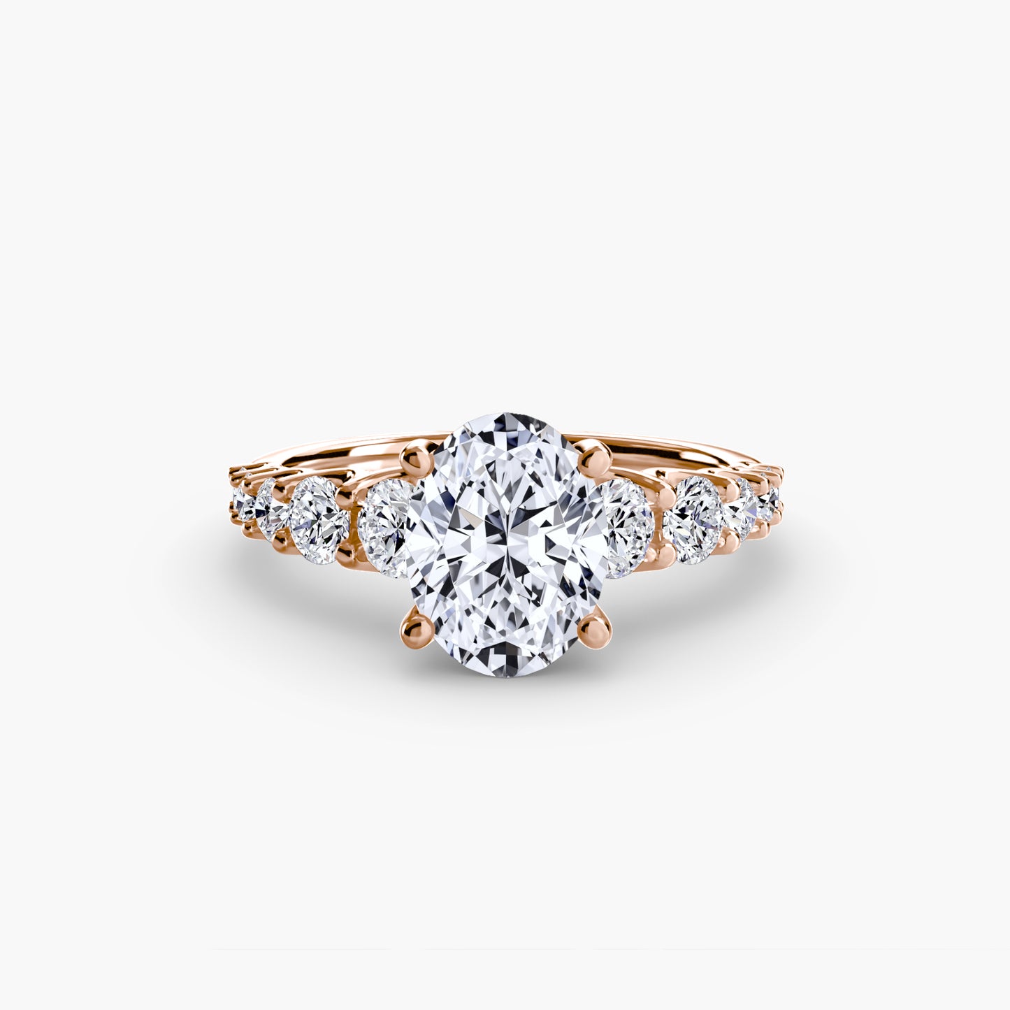 (랩다이아몬드 / 랩그로운 다이아몬드) The Graduated Accent Ring