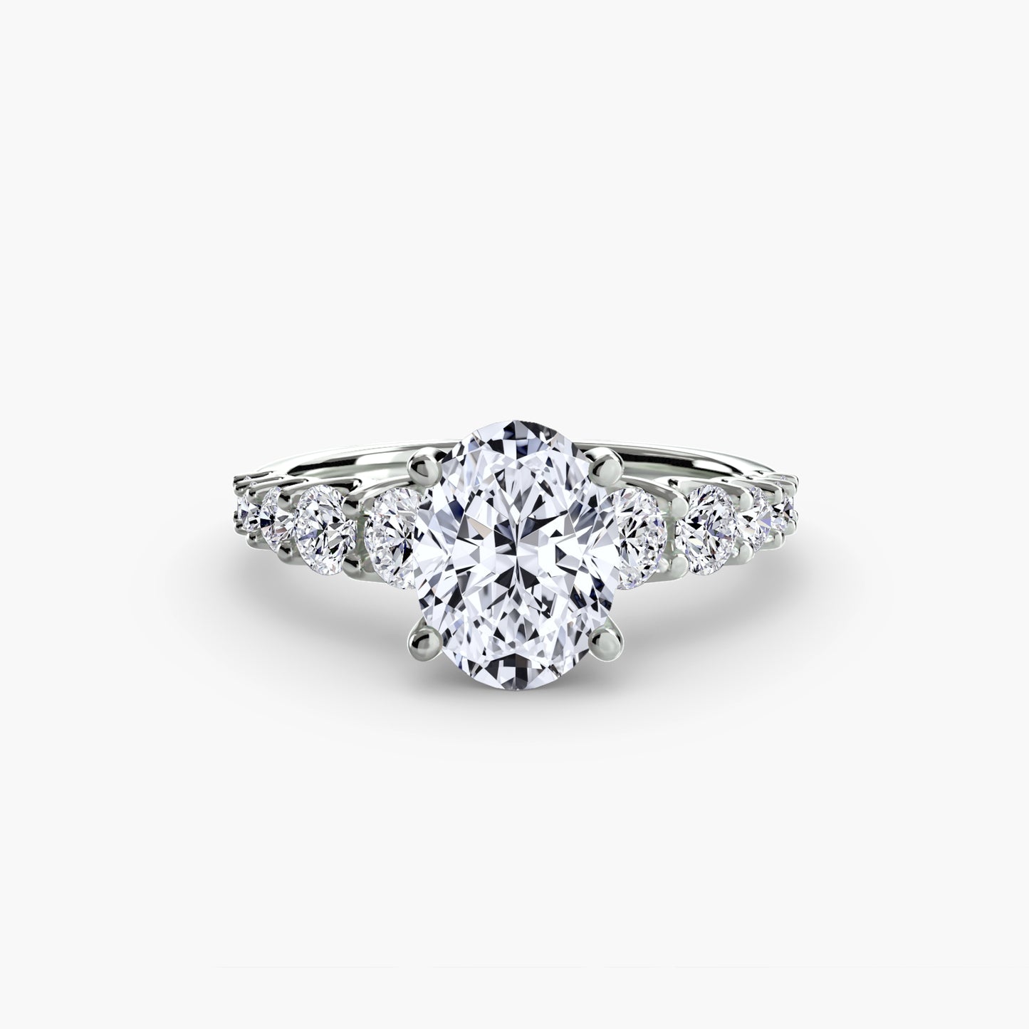 (랩다이아몬드 / 랩그로운 다이아몬드) The Graduated Accent Ring