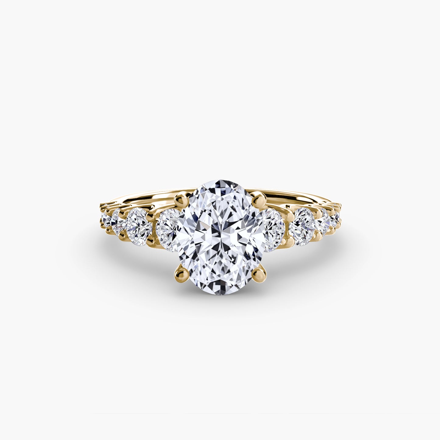 (랩다이아몬드 / 랩그로운 다이아몬드) The Graduated Accent Ring
