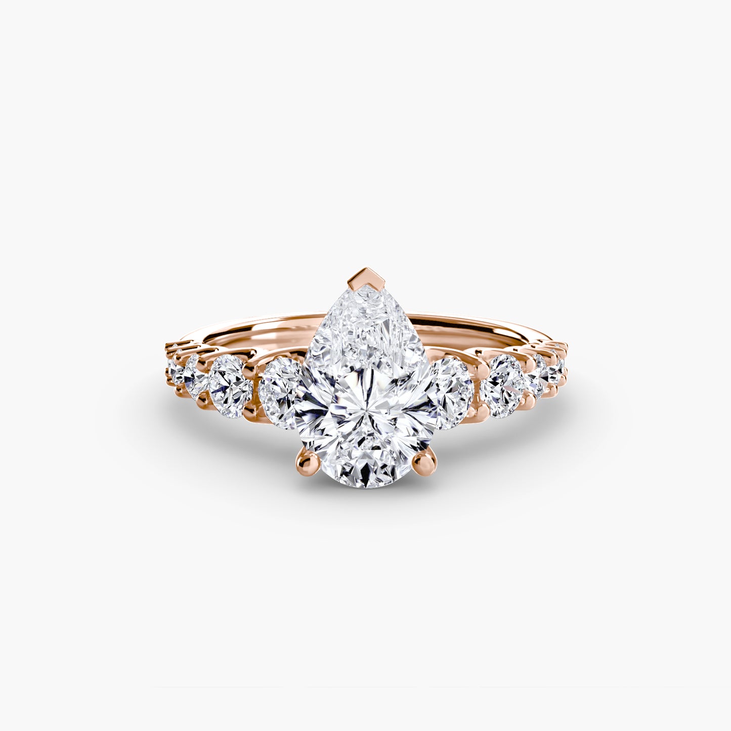 (랩다이아몬드 / 랩그로운 다이아몬드) The Graduated Accent Ring