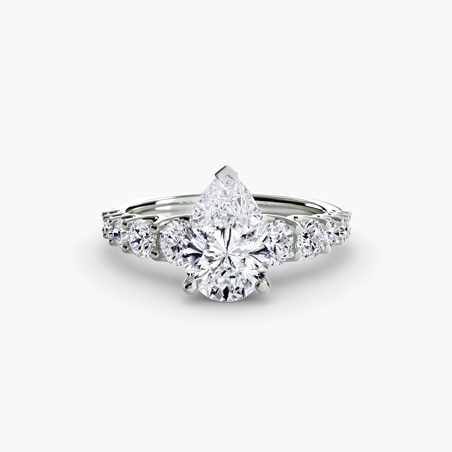 (랩다이아몬드 / 랩그로운 다이아몬드) The Graduated Accent Ring