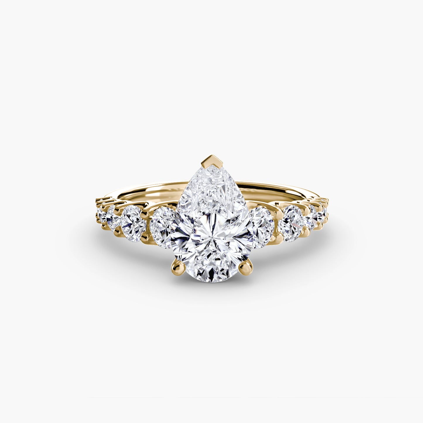 (랩다이아몬드 / 랩그로운 다이아몬드) The Graduated Accent Ring