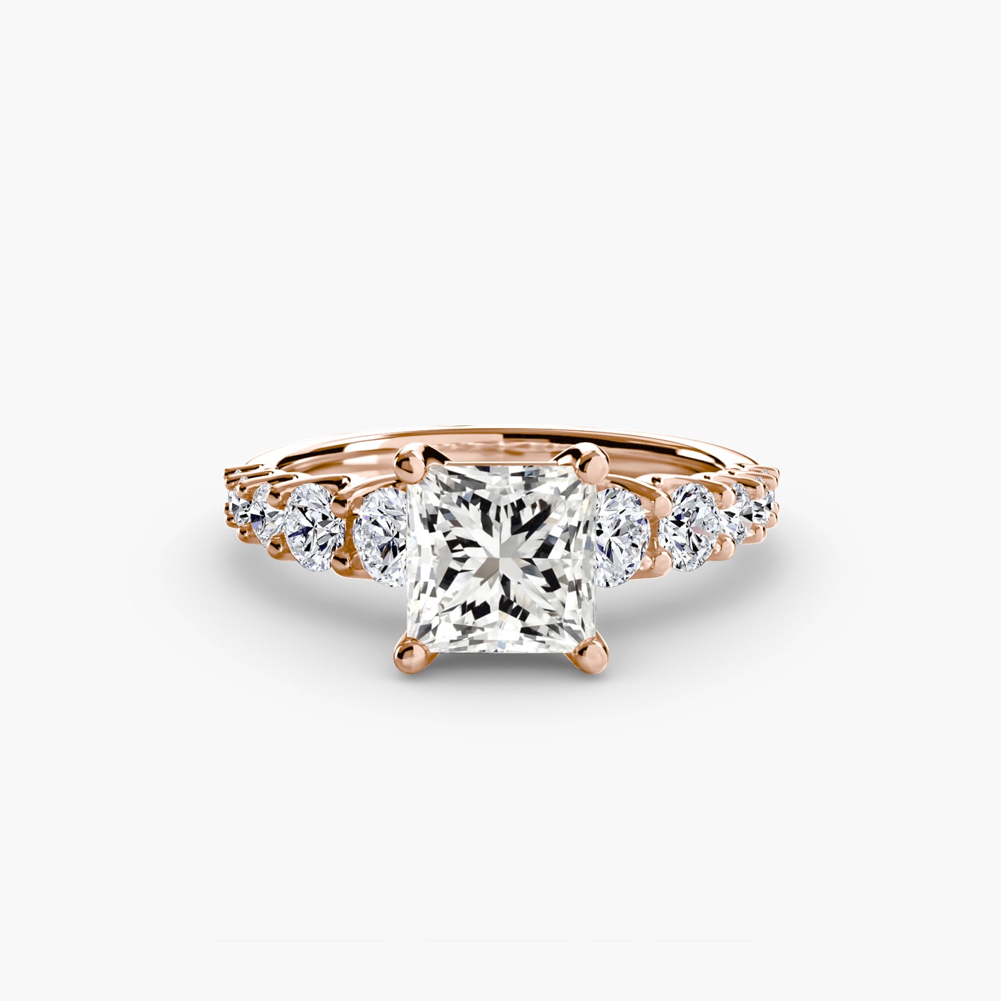 (랩다이아몬드 / 랩그로운 다이아몬드) The Graduated Accent Ring