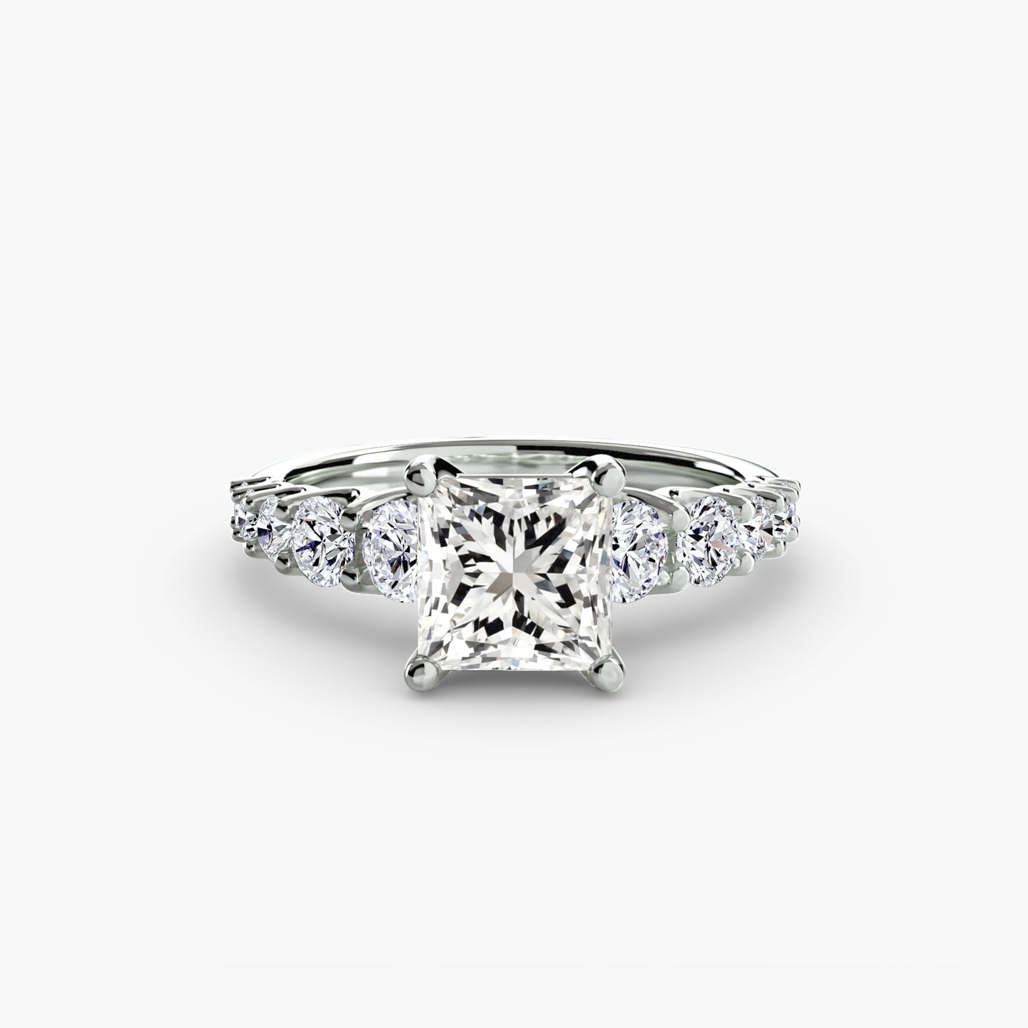 (랩다이아몬드 / 랩그로운 다이아몬드) The Graduated Accent Ring