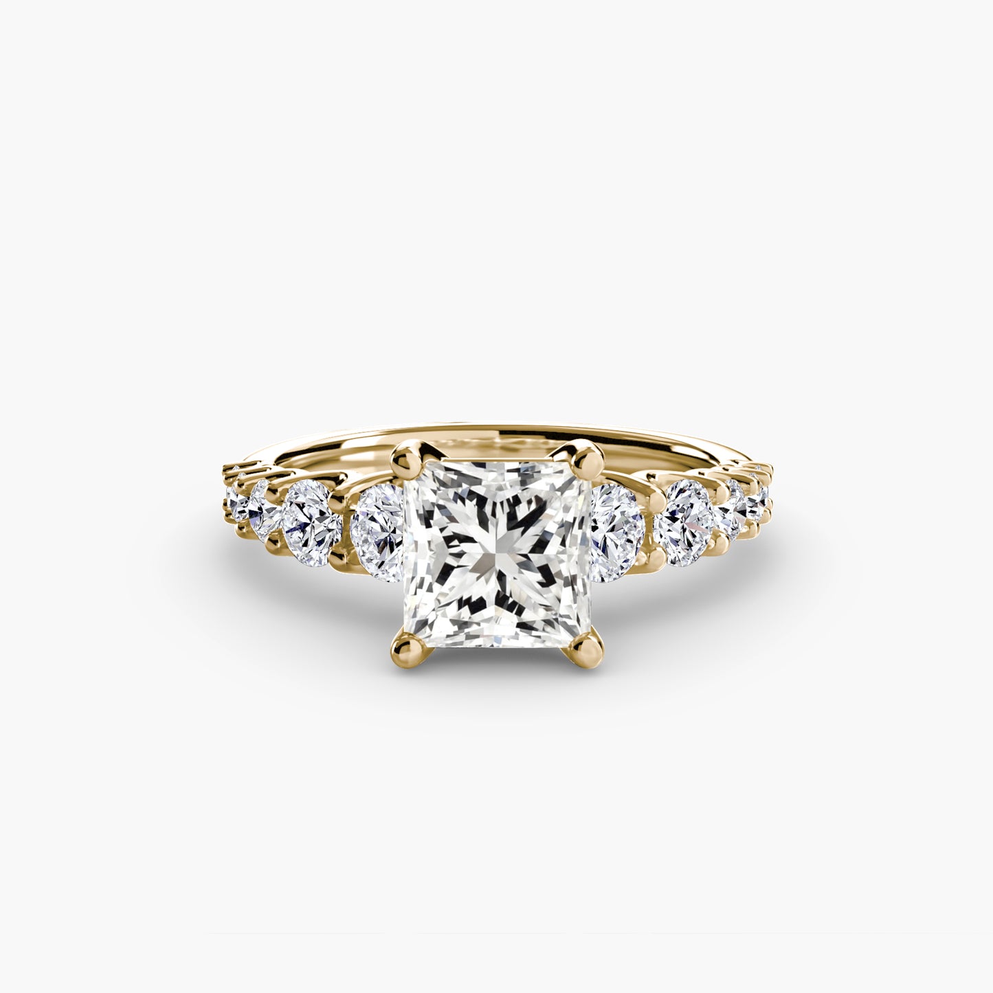 (랩다이아몬드 / 랩그로운 다이아몬드) The Graduated Accent Ring