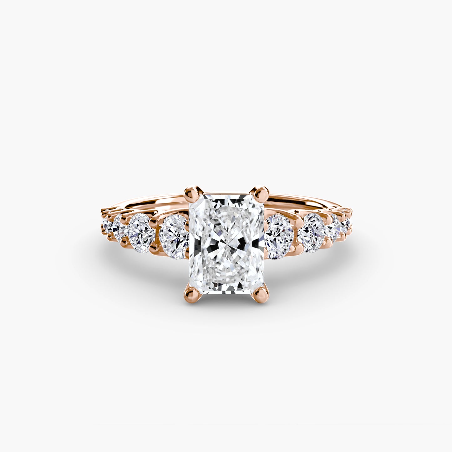 (랩다이아몬드 / 랩그로운 다이아몬드) The Graduated Accent Ring