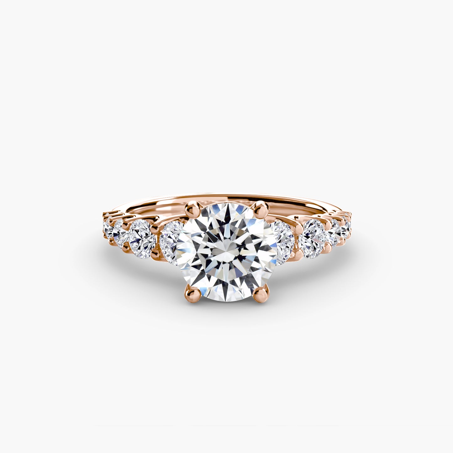 (랩다이아몬드 / 랩그로운 다이아몬드) The Graduated Accent Ring