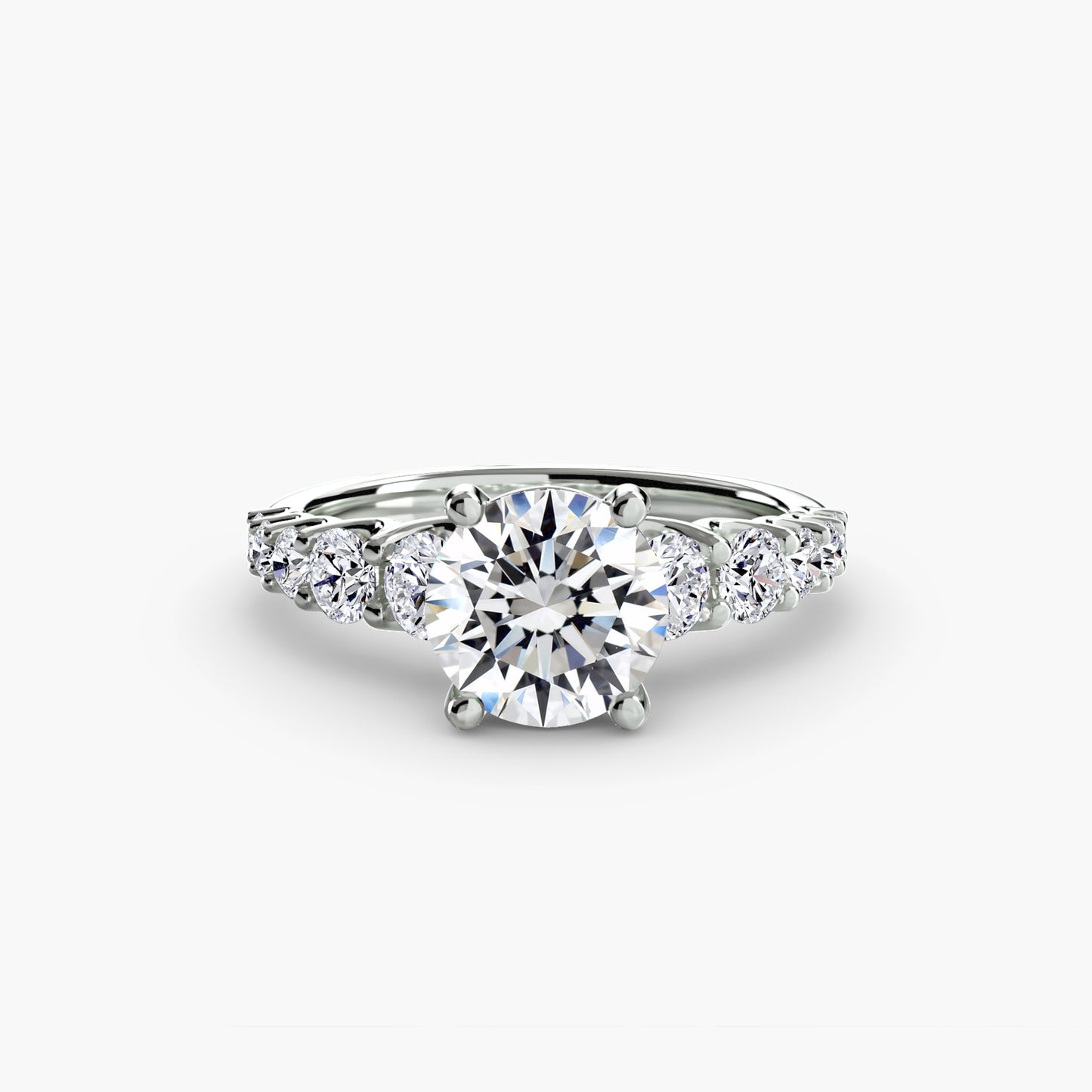(랩다이아몬드 / 랩그로운 다이아몬드) The Graduated Accent Ring