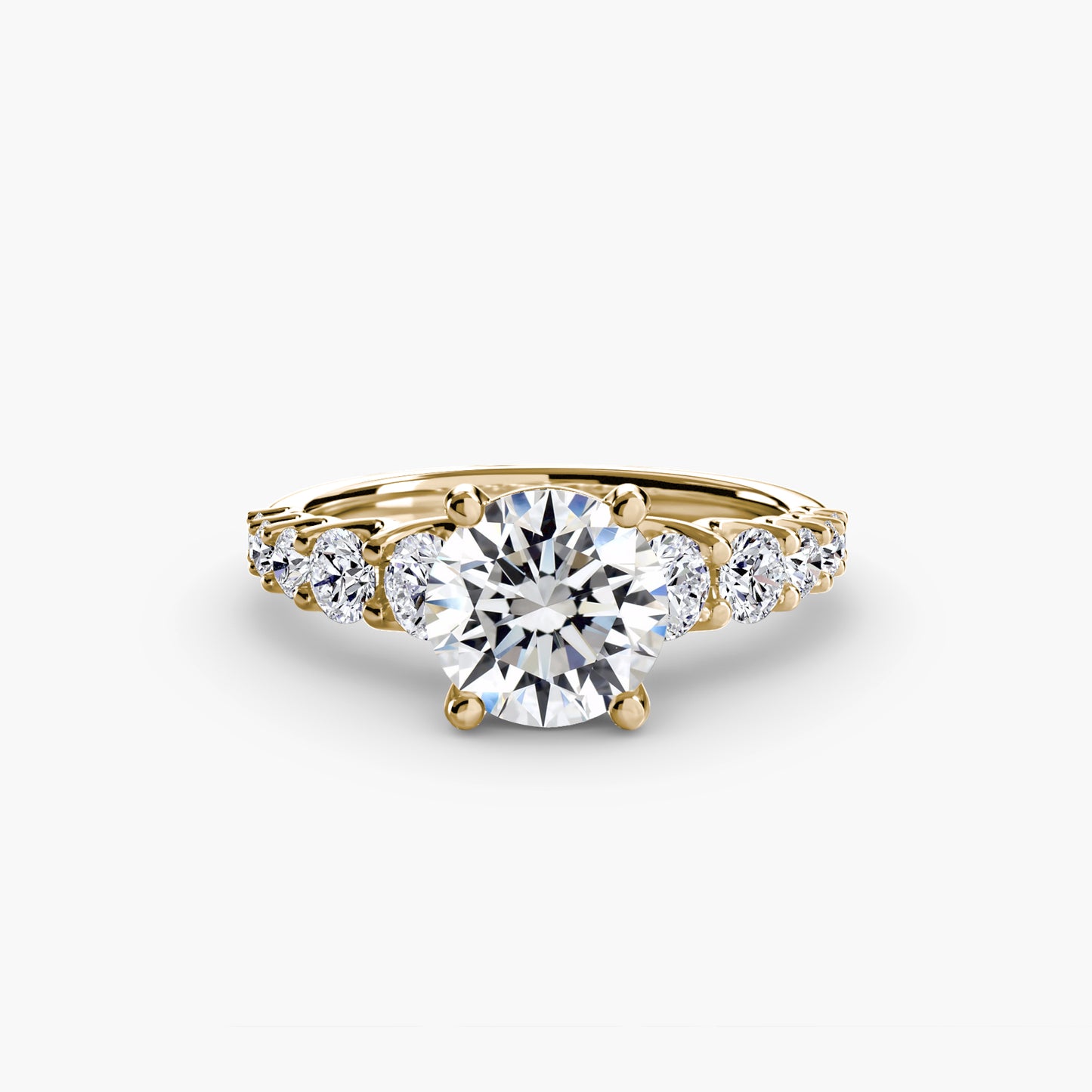 (랩다이아몬드 / 랩그로운 다이아몬드) The Graduated Accent Ring