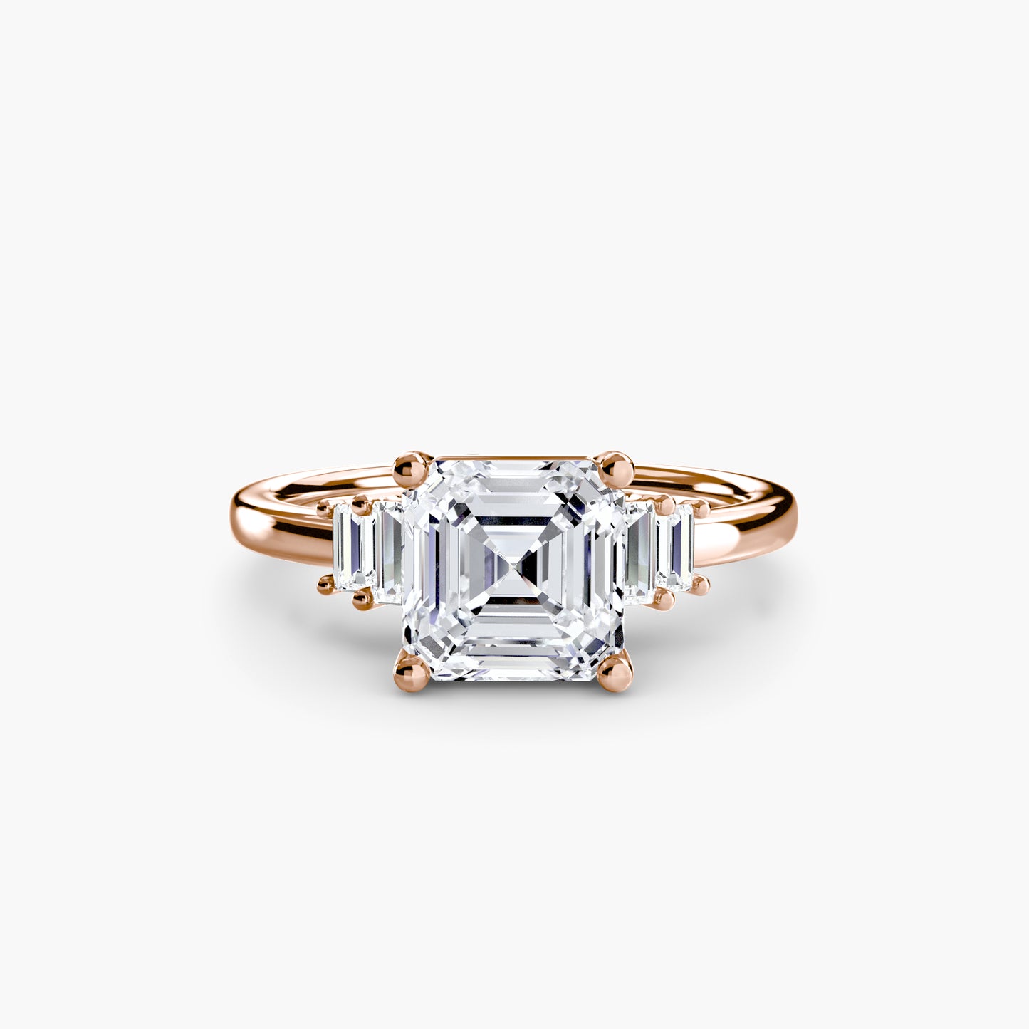 (랩다이아몬드 / 랩그로운 다이아몬드) Baguette Accent Solitaire