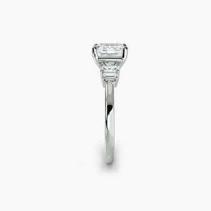 바게트악센트 솔리테어 Asscher 1.0/1.5 ct 9K WG