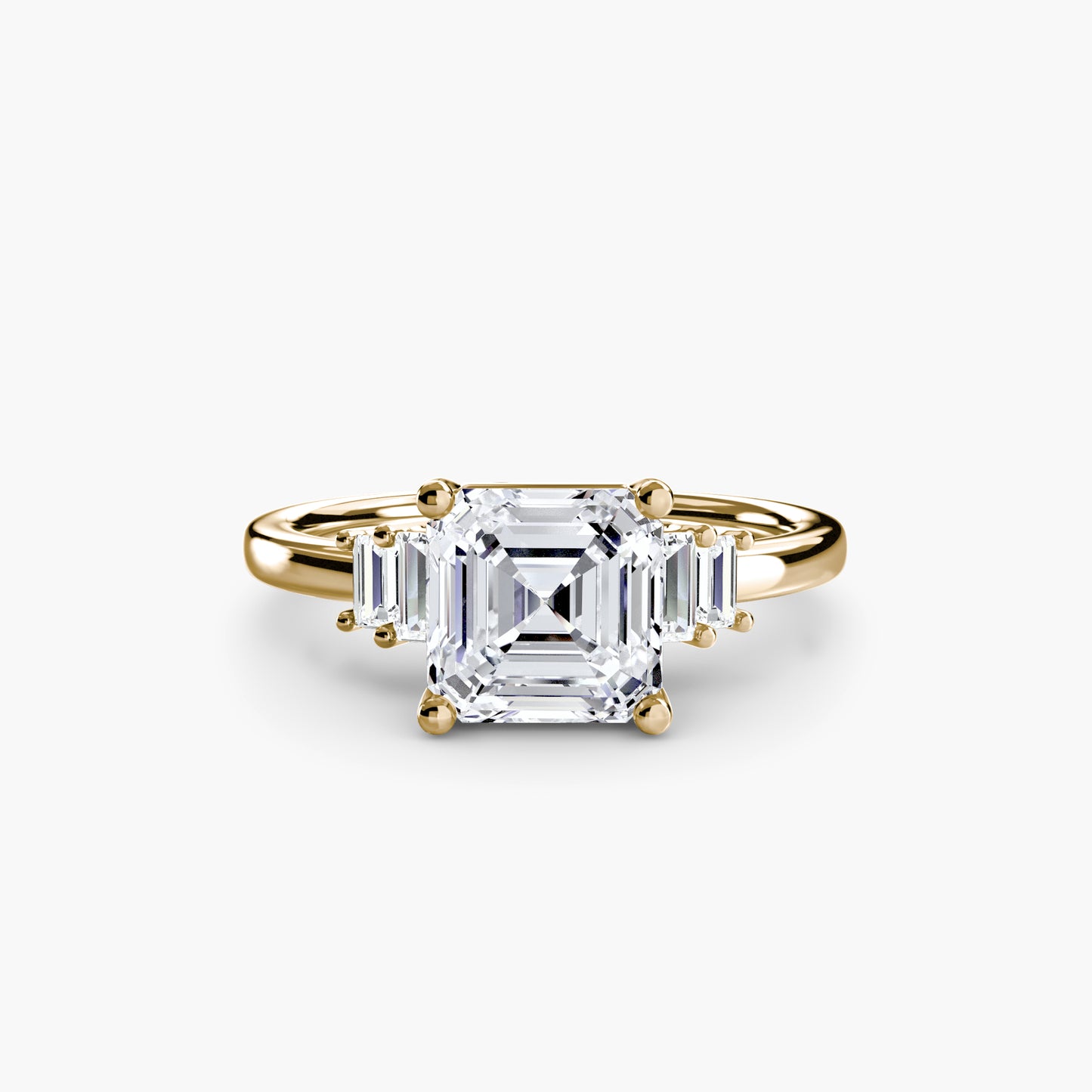 (랩다이아몬드 / 랩그로운 다이아몬드) Baguette Accent Solitaire