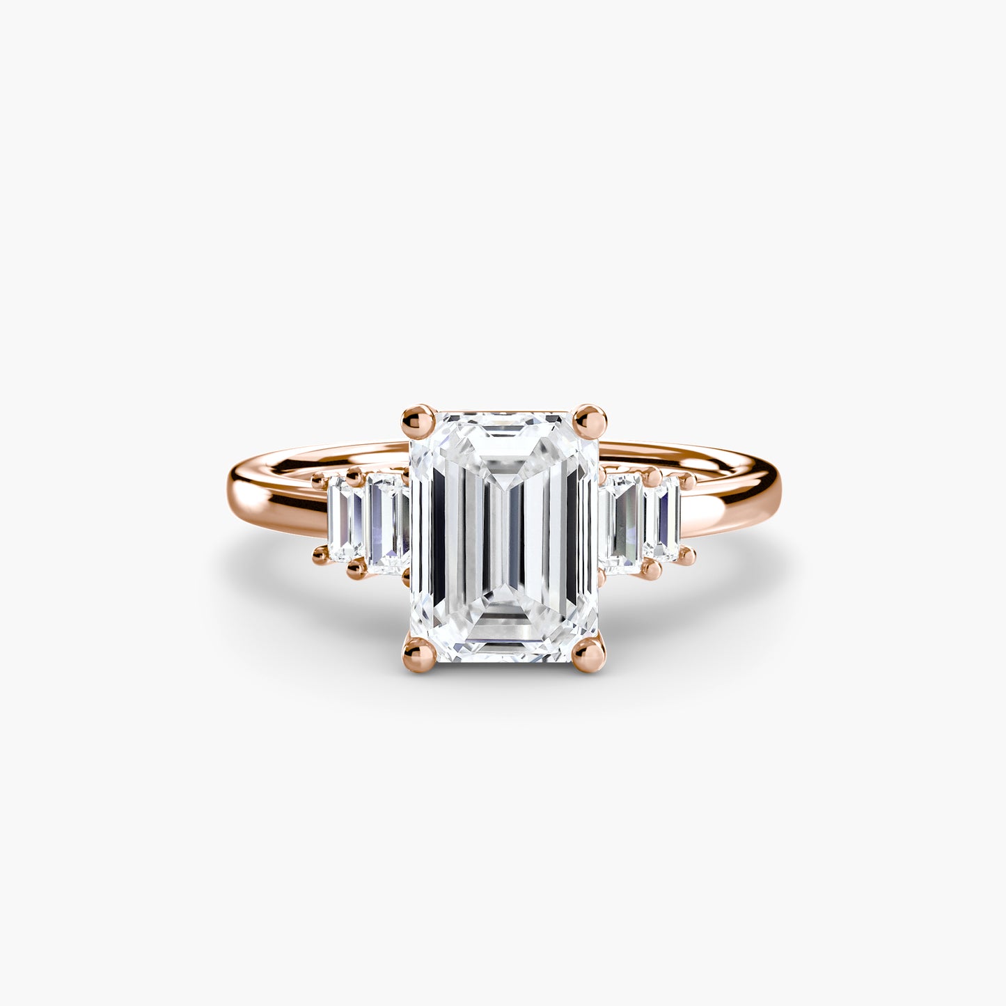 (랩다이아몬드 / 랩그로운 다이아몬드) Baguette Accent Solitaire