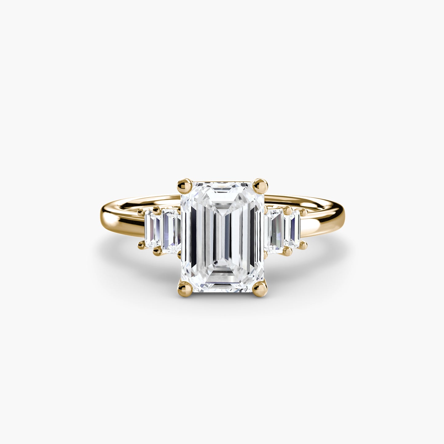 (랩다이아몬드 / 랩그로운 다이아몬드) Baguette Accent Solitaire