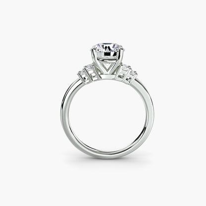 바게트악센트 솔리테어 Asscher 1.0/1.5 ct 9K WG