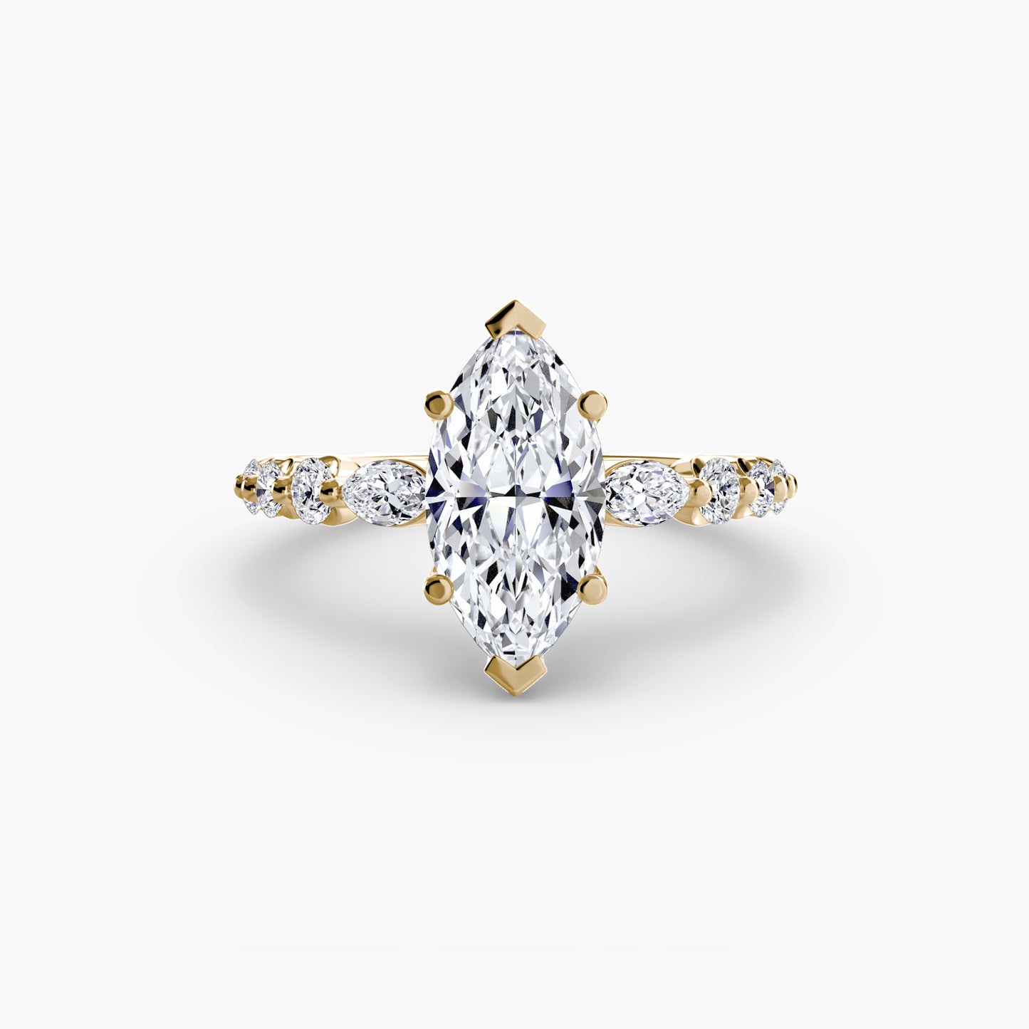 (랩다이아몬드 / 랩그로운 다이아몬드) The Tiered Accent Ring