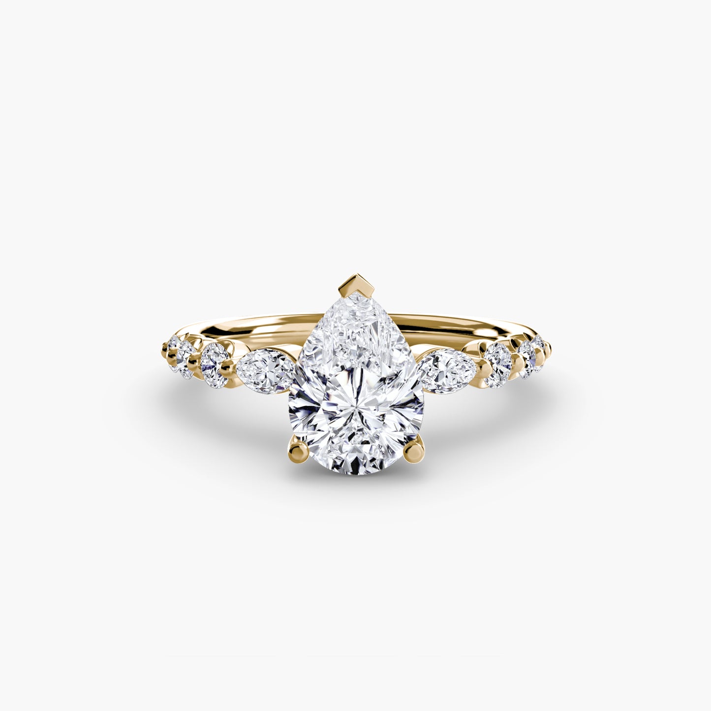 (랩다이아몬드 / 랩그로운 다이아몬드) The Tiered Accent Ring