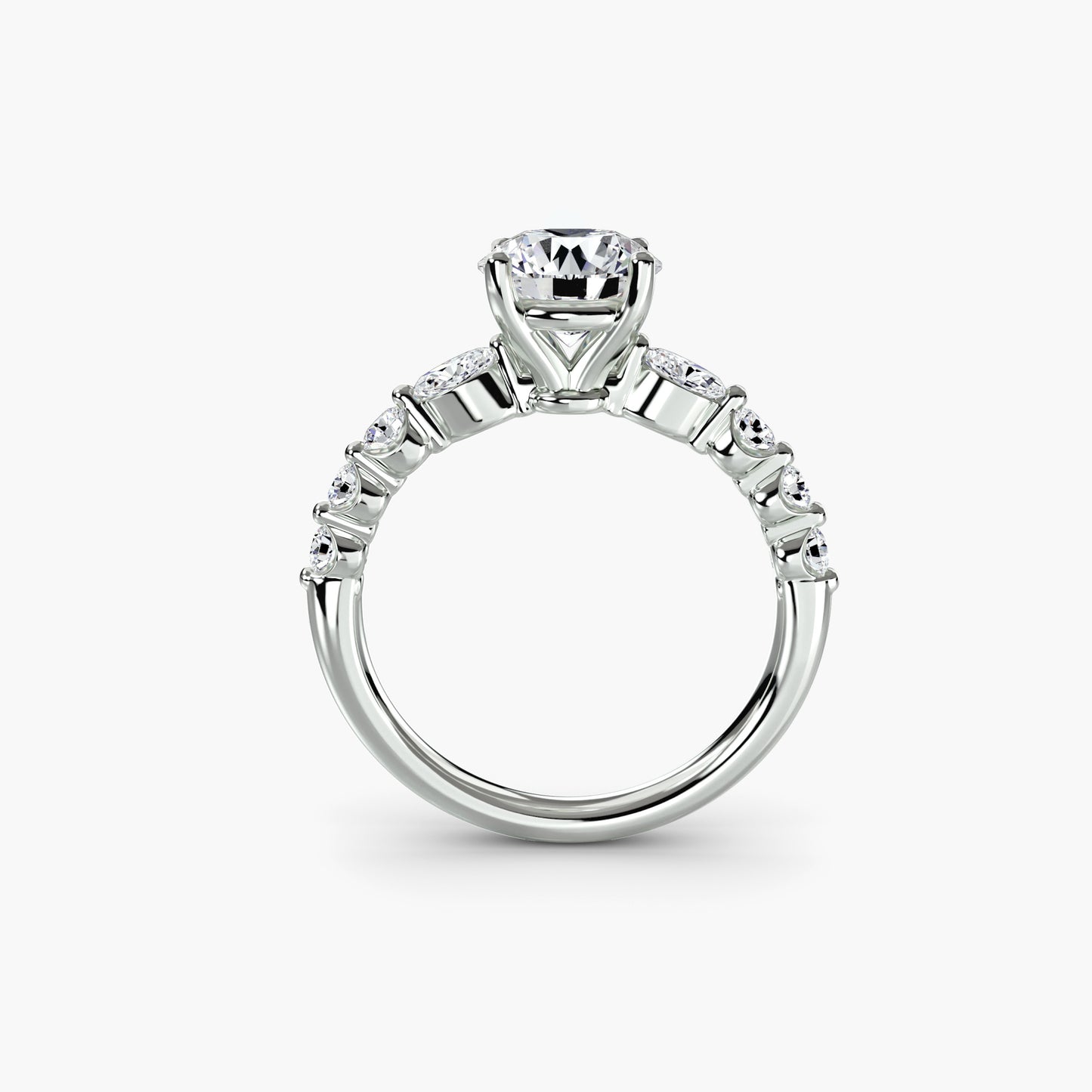 (랩다이아몬드 / 랩그로운 다이아몬드) The Tiered Accent Ring
