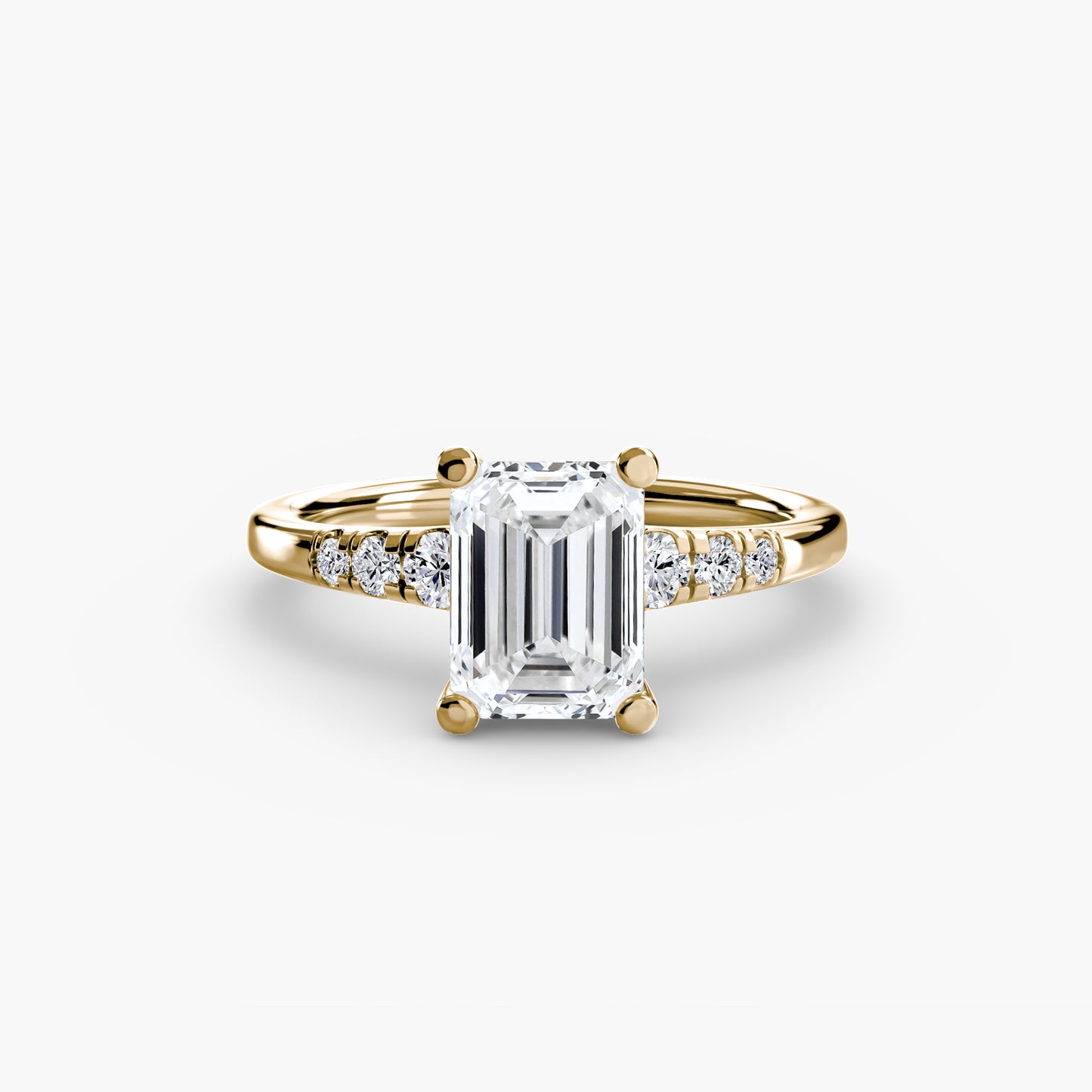 (랩다이아몬드 / 랩그로운 다이아몬드) Solitaire with Shoulder Accents